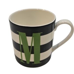 Kate Spade NY What's In A Name Lenox porcelain monogram M mug